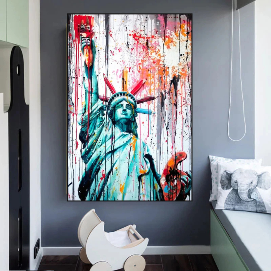 Statue of Liberty Canvas Wall Art - Freedom and Hope Symbol