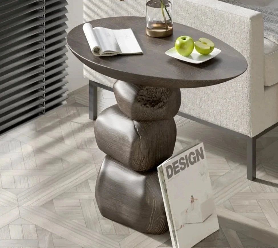 Stones Art Rock Side Table