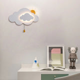 Applique Murale Veilleuse Soleil Nuage pour Chambre d'Enfants