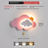 Sun Cloud Night Light Wall Lamp for Kids Room