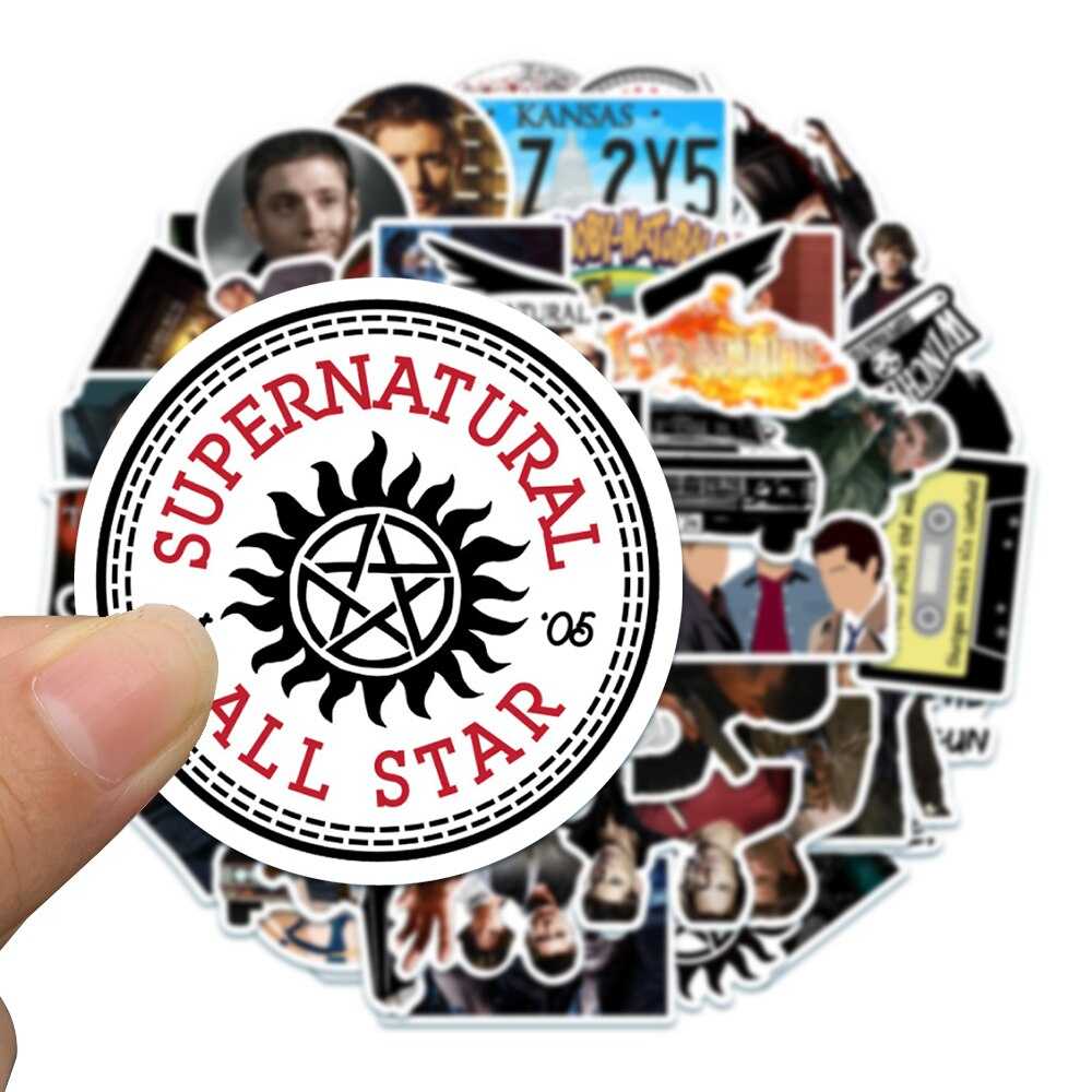 TV Series Supernatural Stickers Pack | Famous Bundle Stickers | Waterproof Bundle Stickers