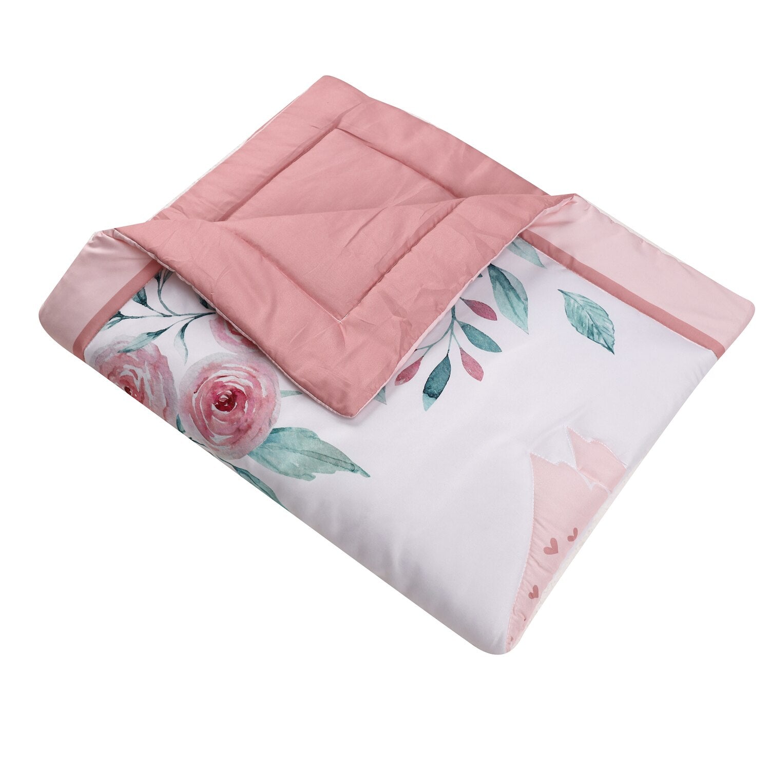 Parure de lit Swan Cot - Accessoires pour lit bébé fille 