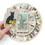 Gothic Tarot Mystic Cat Stickers Pack | Famous Bundle Stickers | Waterproof Bundle Stickers