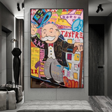 TaxFree – Alec Monopoly Leinwand-Wandkunst-Dekor