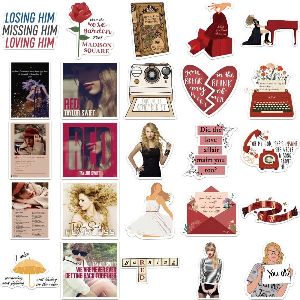 Taylor Swift Stickers Pack - Perfect for Fans and Music Lovers