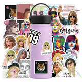 Taylor Swift-Aufkleberpaket – Lebendige Designs berühmter Sänger