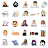 Taylor Swift Stickers Pack - Vibrant Designs of Famous Singer