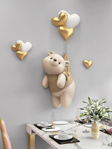 Teddybär-Wanddekoration: Bären-Wandbehang – bezaubernd