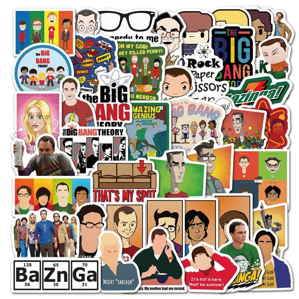 TV Show The Big Bang Theory Stickers Pack | Famous Bundle Stickers | Waterproof Bundle Stickers