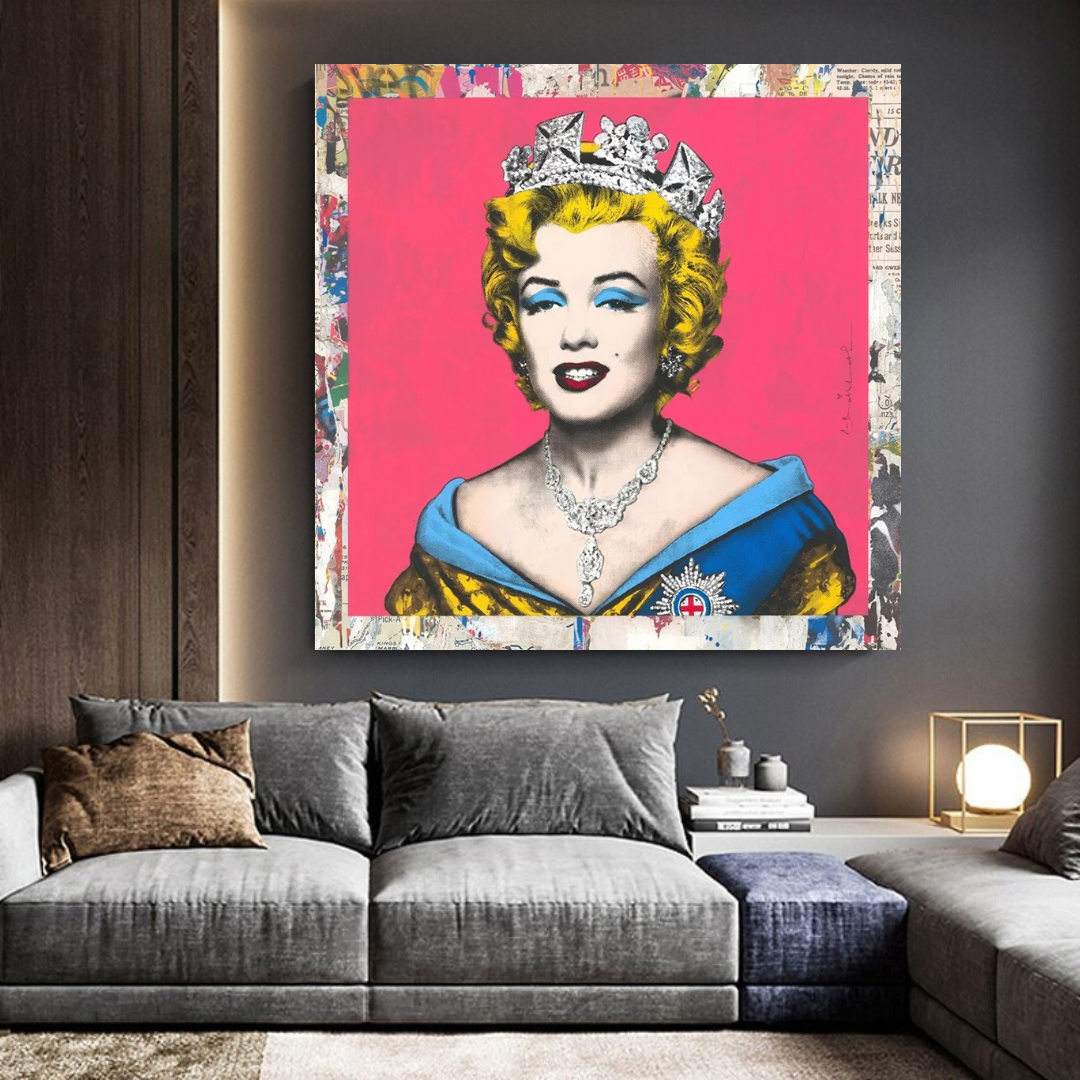 The Crowned Queen: Marilyn Poster for Vintage Collectors