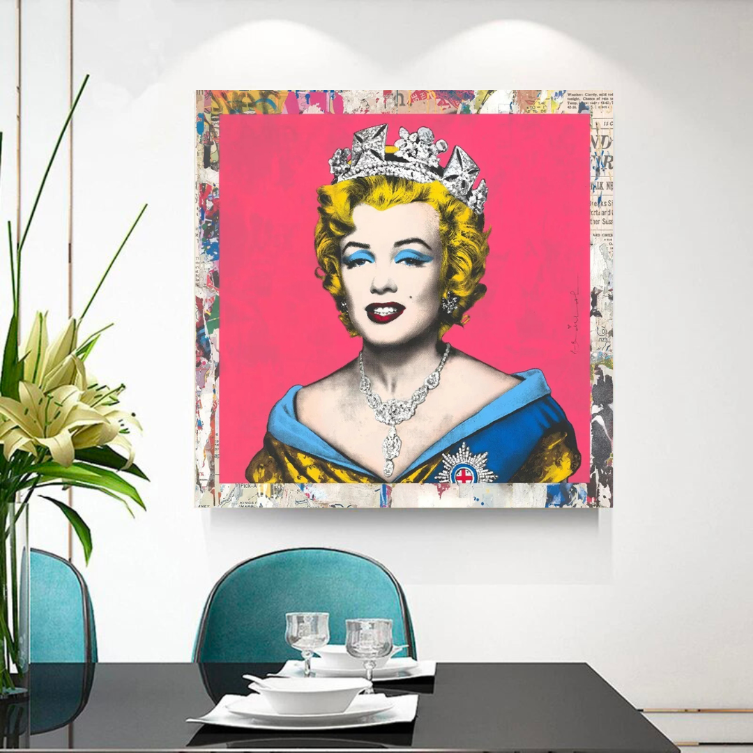 The Crowned Queen: Marilyn Poster for Vintage Collectors