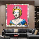 The Crowned Queen : Marilyn Poster pour les collectionneurs vintage