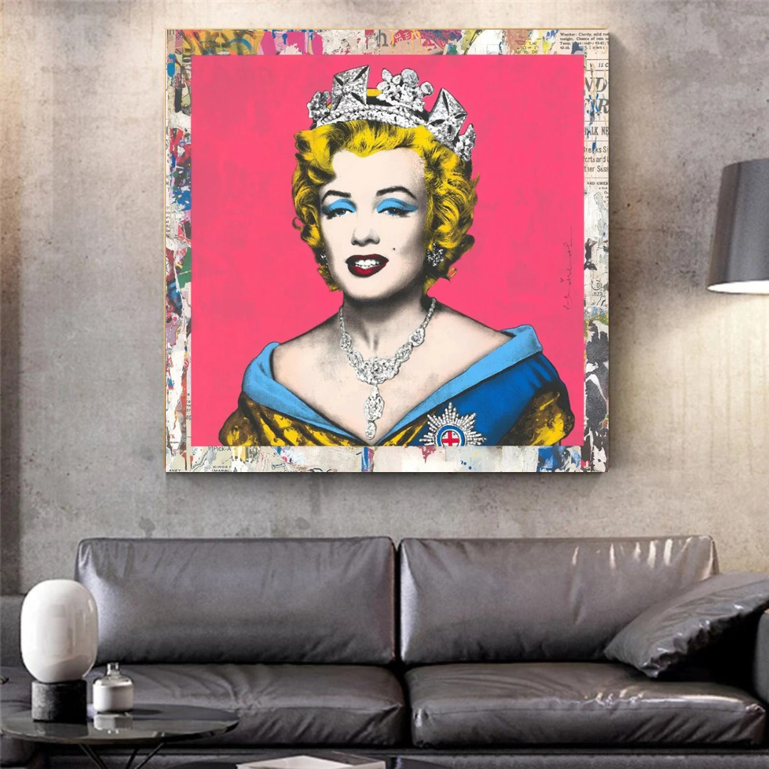 The Crowned Queen: Marilyn Poster for Vintage Collectors