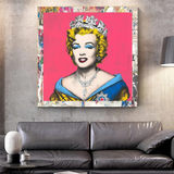 The Crowned Queen : Marilyn Poster pour les collectionneurs vintage