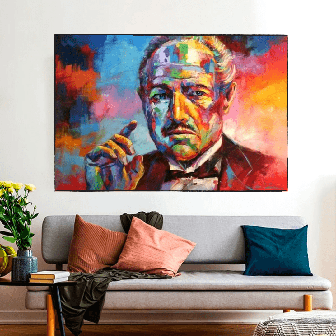 The Godfather Canvas Poster Wall Hanging - Cadeau d'art mural élégant et unique