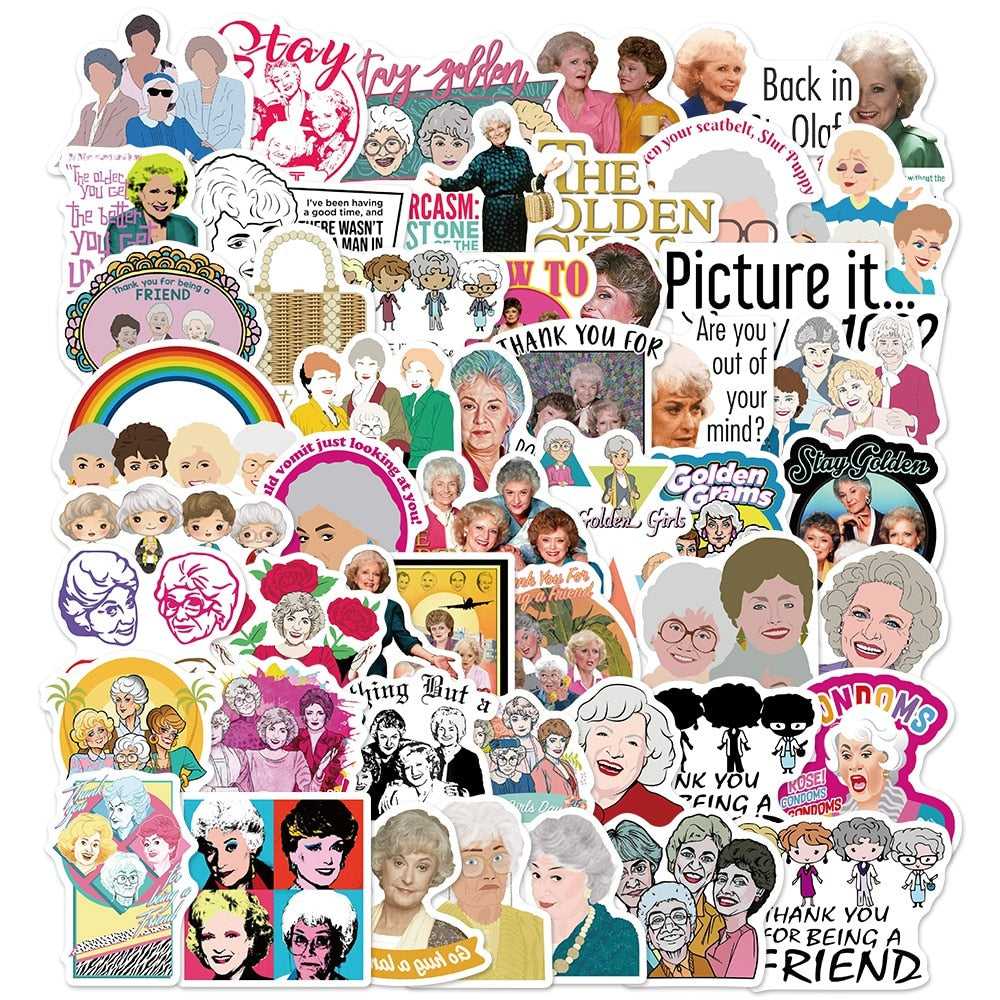 The Golden Girls Stickers Pack | Famous Bundle Stickers | Waterproof Bundle Stickers