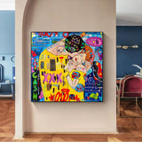 The Kiss Reproductions Canvas Wall Art