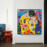 The Kiss Reproductions Canvas Wall Art