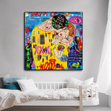 The Kiss Reproductions Canvas Wall Art