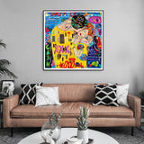 The Kiss Reproductions Canvas Wall Art