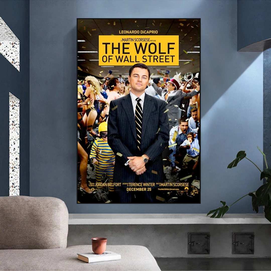 Le loup de Wall Street Leonardo Dicaprio toile murale Art