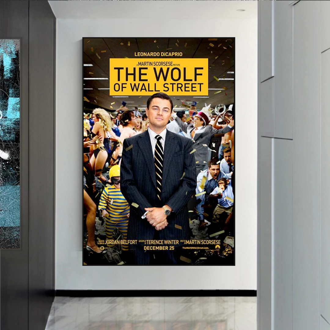 The Wolf of Wall Street Leonardo Dicaprio Canvas Wall Art