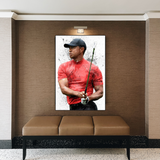 Tiger Woods Canvas Wall Art: Captivating Sports Memorabilia