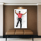 Tiger Woods Leinwand-Wandkunst – Dekor für Golf-Enthusiasten