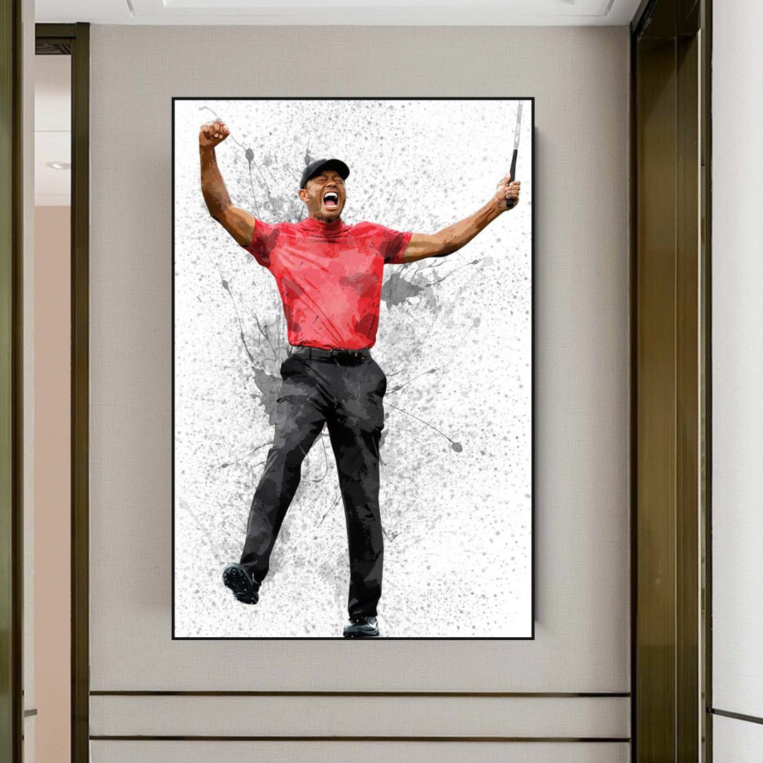 Art mural sur toile Tiger Woods - Collection exclusive