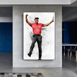 Tiger Woods Leinwand-Wandkunst – Exklusive Kollektion