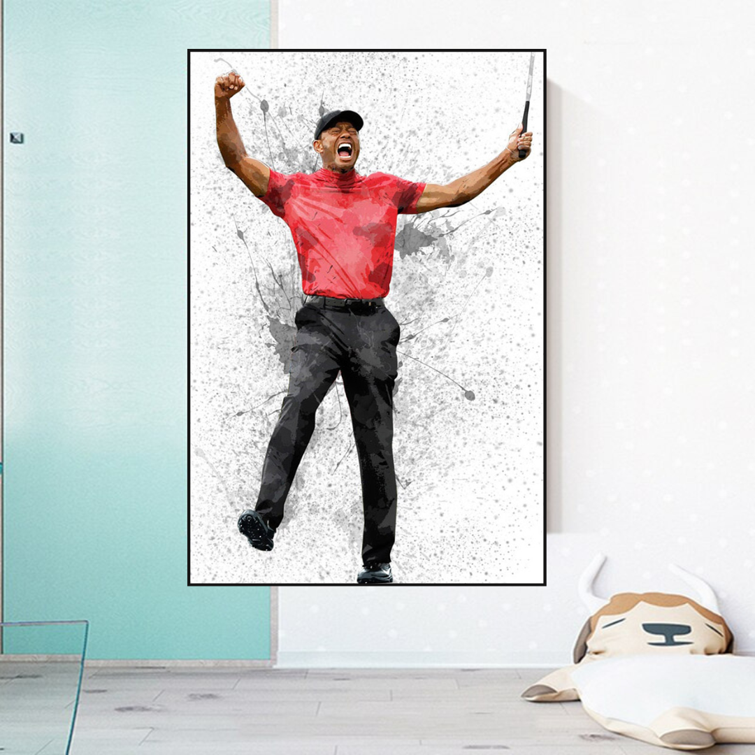 Art mural sur toile Tiger Woods - Collection exclusive