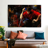 Décoration murale sur toile Tiger Woods : exprimez votre amour pour le golf