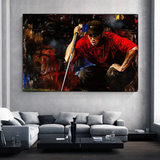 Tiger Woods Canvas Wall Art: Express Your Love for Golf