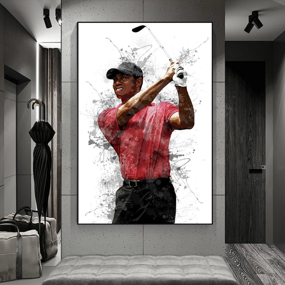 Tiger Woods Canvas Wall Art – Inspiring Sports Memorabilia