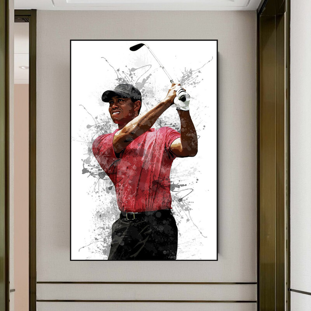 Tiger Woods Canvas Wall Art – Inspiring Sports Memorabilia