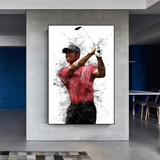 Tiger Woods Canvas Wall Art – Inspiring Sports Memorabilia