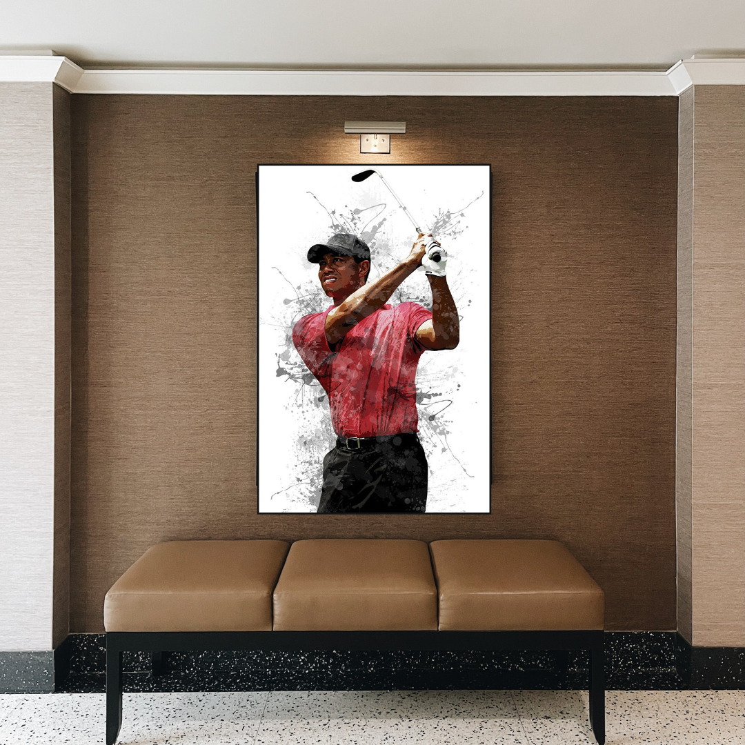 Tiger Woods Canvas Wall Art – Inspiring Sports Memorabilia