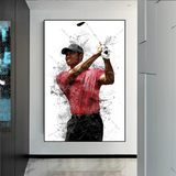 Tiger Woods Leinwand-Wandkunst – inspirierende Sport-Erinnerungsstücke