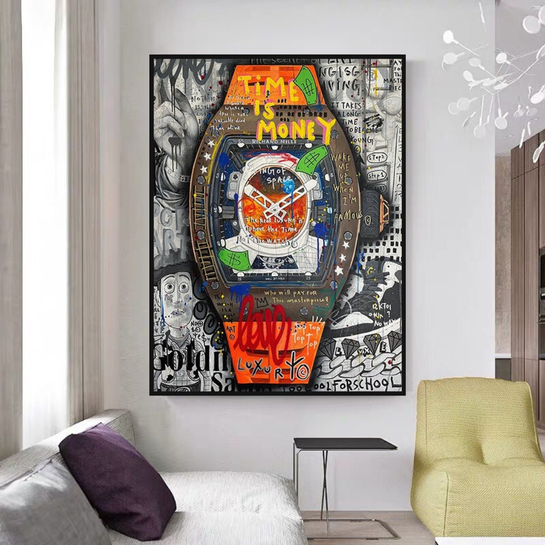 Time is Money Canvas Wall Art: Stunning Hublot