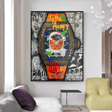 Art mural sur toile Time is Money : Superbe Hublot