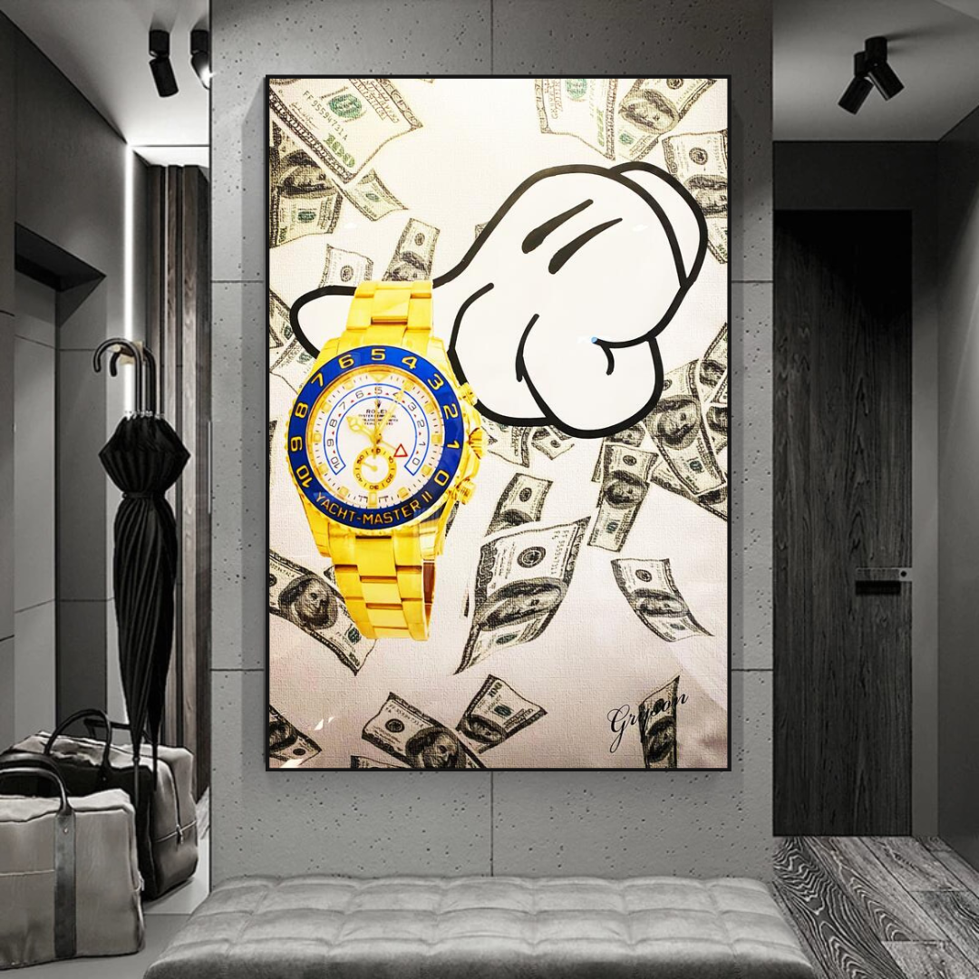 Time is Money Poster - Art mural de motivation