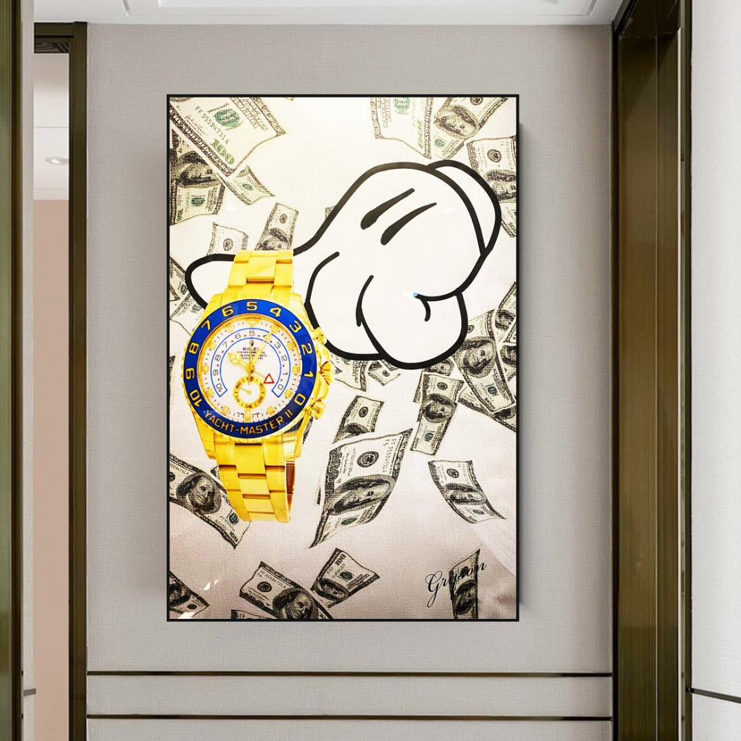 Time is Money Poster - Art mural de motivation