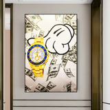 Time is Money Poster - Art mural de motivation