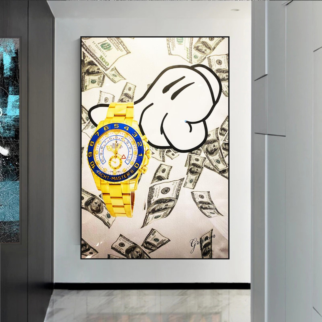 Time is Money Poster - Motivational Wall Art