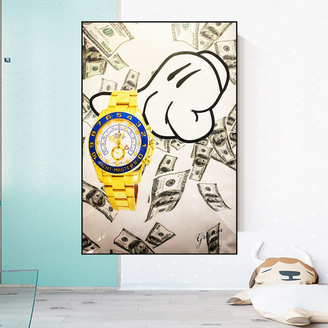 Time is Money Poster - Motivational Wall Art