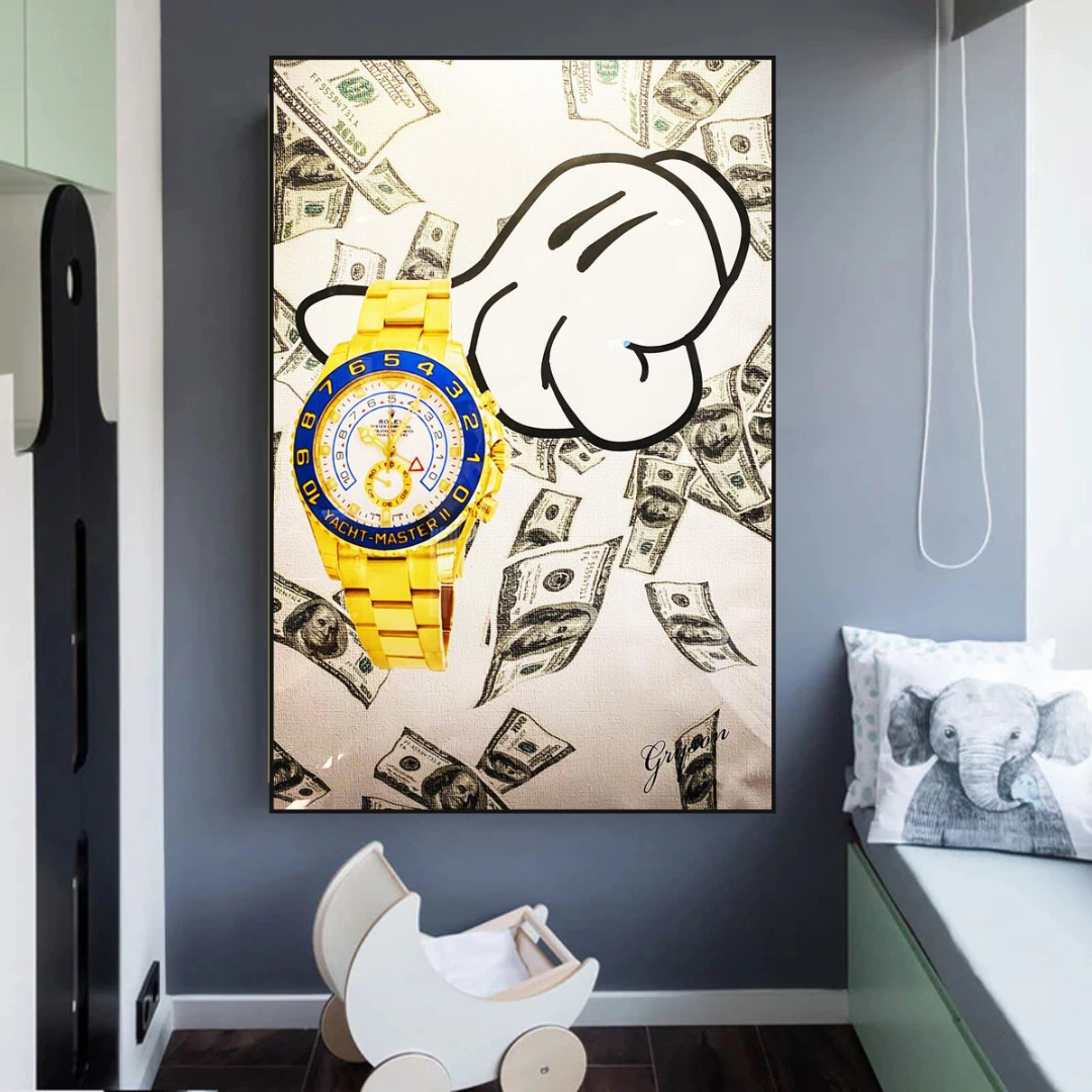 Time is Money Poster - Motivational Wall Art