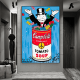Tomato Soup - Alec Monopoly Canvas Wall Art