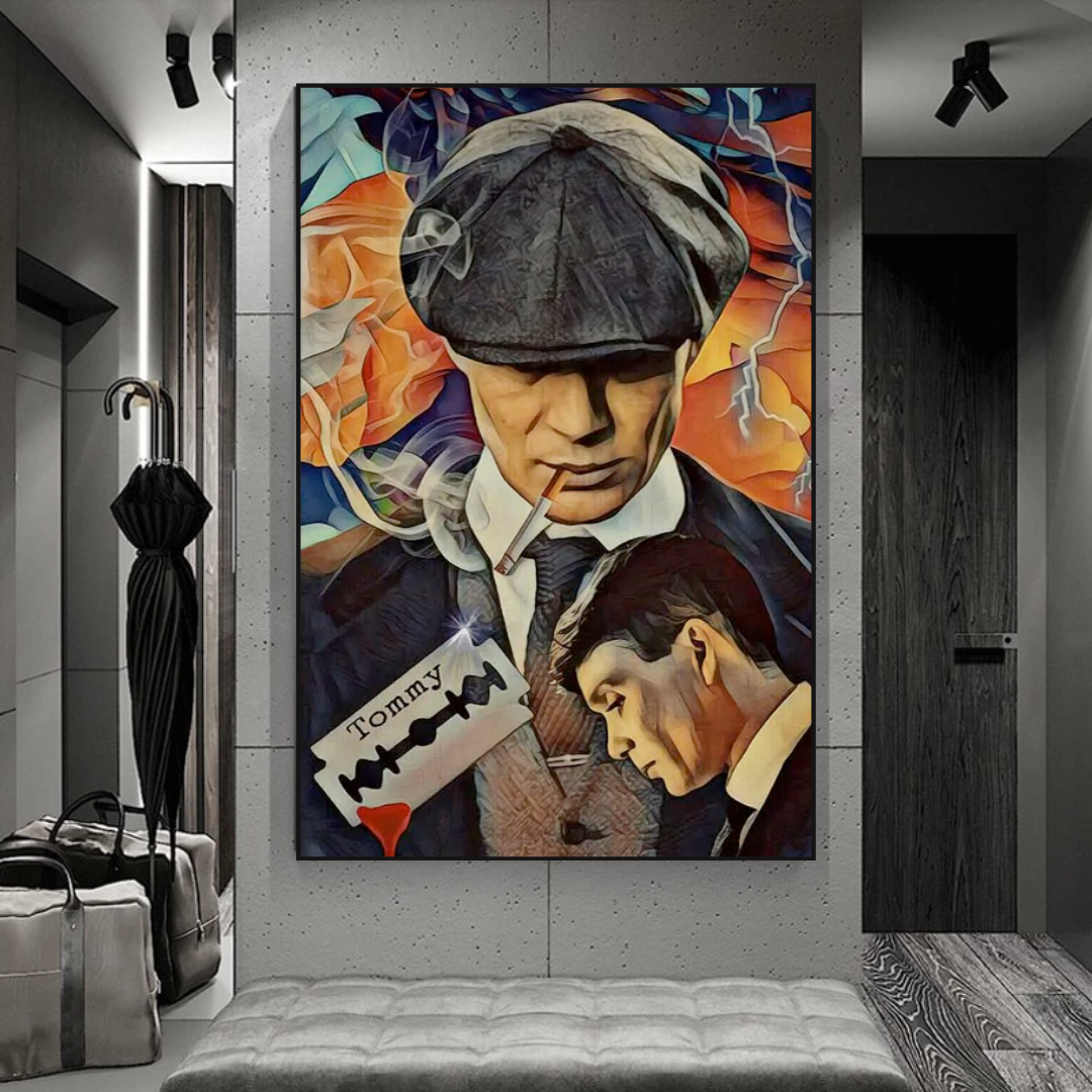 Tommy Shelby Peaky Blinders Art mural sur toile dramatique