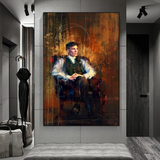 Tommy Shelby Peaky Blinders Art mural sur toile dramatique