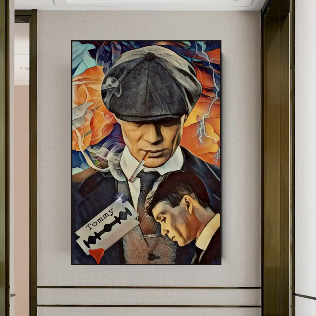 Tommy Shelby Peaky Blinders Art mural sur toile dramatique